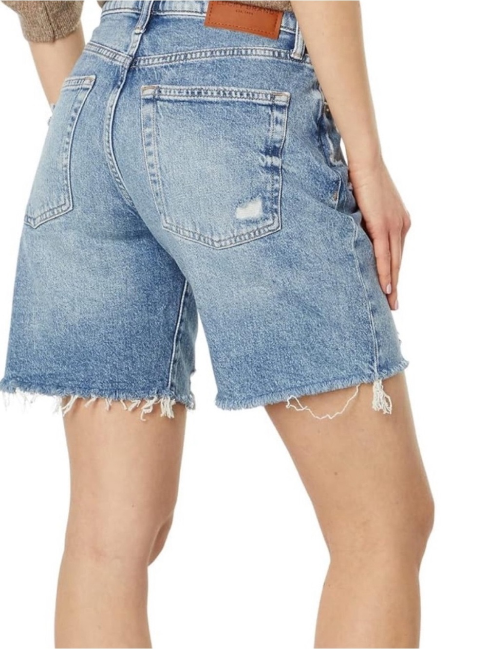 Lucky Brand Light Blue Distressed Denim Shorts